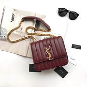 VICKY SHOULDER BAG ORIGINAL LEATHER MAROON - 2