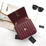 VICKY SHOULDER BAG ORIGINAL LEATHER MAROON - 3