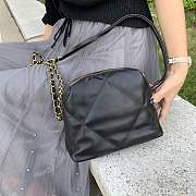 Chanel Lambskin small bowling bag black - 3