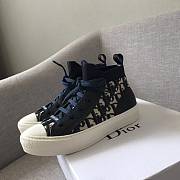 DIOR TECHNICAL KNIT OBLIQUE MID-TOP SNEAKER - 4