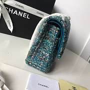 Chanel 25cm Tweed & Gold-Tone Metal Double Flap Bag - 5