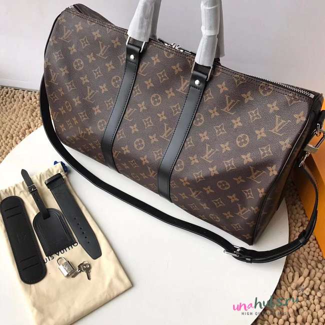 Louis Vuitton Keepall BANDOULIÈRE 55 Black - 1