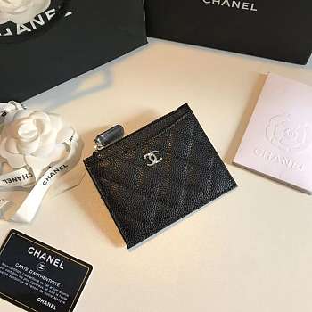 Chanel Card Holder Caviar Leather