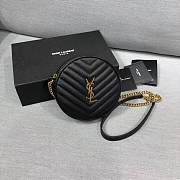 YSL Vinyle Camera Round Shoulder Bag - 1