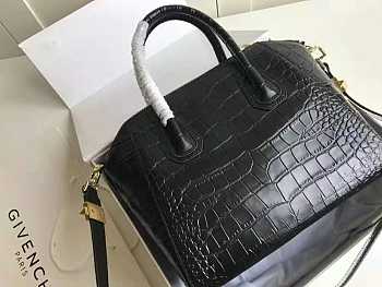 GIVENCHY SMALL ANTIGONA BAG IN CROCODILE EFFECT LEATHER