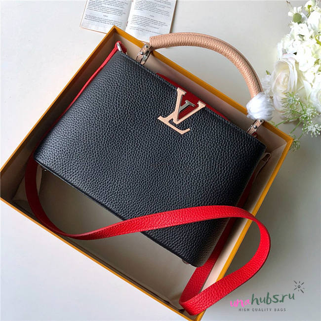 Louis Vuitton 27cm Capucines BB Bag Black - 1