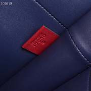 Gucci Rajah Large Suede Navy Tote - 3