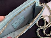 Chanel Phone Purse blue - 3