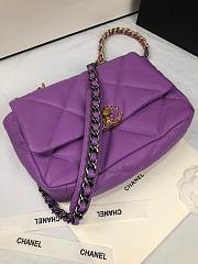 Chanel 19 Flap Bag Purple - 2