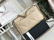 Chanel 19 Flap small Bag Beige  - 5