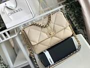 Chanel 19 Flap Medium Bag Beige - 1