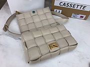 BOTTEGA VENETA PADDED CASSETTE BAG WHITE - 3