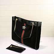 Gucci Rajah Large Suede Tote Black - 3