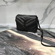 YSL MONOGRAM LOULOU Mini SIZE ALL BLACK - 4