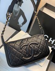 Chanel Axillary Black Bag  - 2