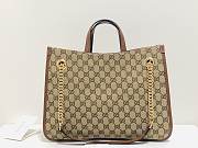 Gucci GG Supreme Tote Bag Brown - 3