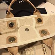 Chanel Deauville Tote Bag White - 5