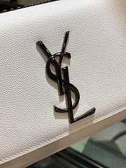 YSL MONOGRAM KATE IN WHITE - 5