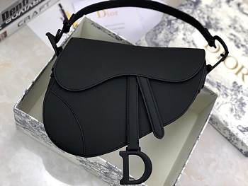 Dior Saddle Bag in Black Ultramatte Calfskin