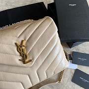 YSL LouLou Small bag in Beige - 2