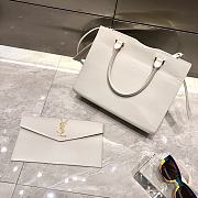 YSL Large Tote in White - 5