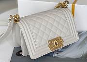 Chanel Boy bag Small size in white - 2