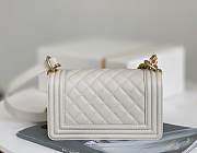 Chanel Boy bag Small size in white - 3