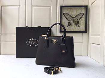 Prada Saffiano Large Tote in Black 