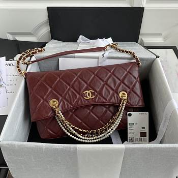 Chanel shopping bag Burgundy