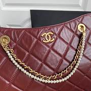 Chanel shopping bag Burgundy - 6