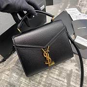 YSL CASSANDRA MINI TOP HANDLE BAG Black - 6