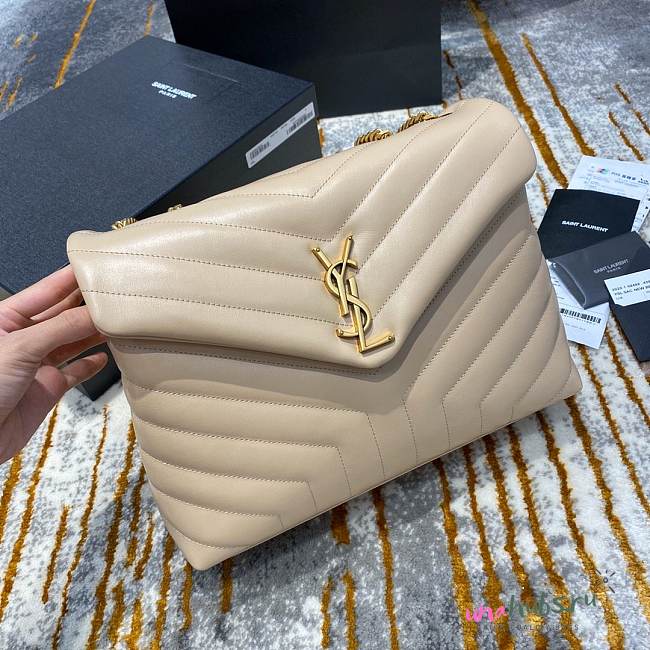 YSL LouLou Mediuml bag in Beige - 1