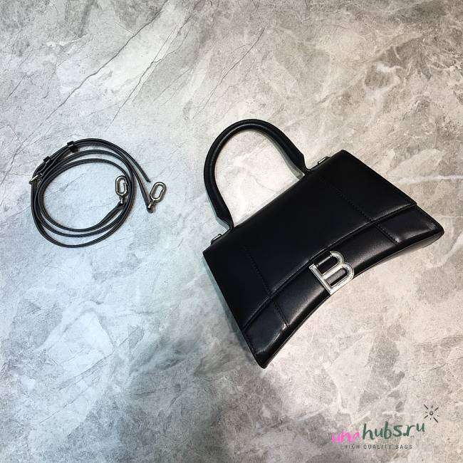 BALENCIAGA HOURGLASS SMALL TOP HANDLE BAG - 1