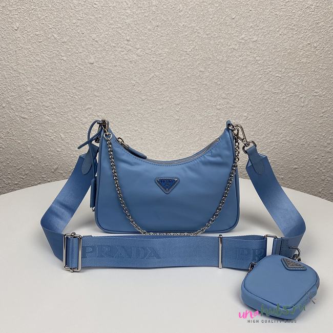 Prada Re-Edition 2005 nylon shoulder bag Blue - 1