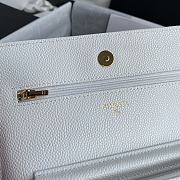 Chanel WOC Caviar Leather in White  - 2