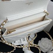 Chanel WOC Caviar Leather in White  - 3