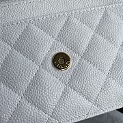 Chanel WOC Caviar Leather in White  - 6