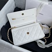 Chanel WOC Caviar Leather in White  - 4