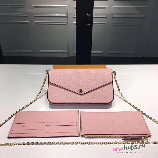 Louis Vuitton Pochette Felicie pink bag - 1