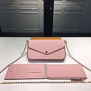 Louis Vuitton Pochette Felicie pink bag - 1