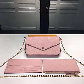 Louis Vuitton Pochette Felicie pink bag