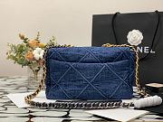 chanel 19 flap Denim bag  - 5