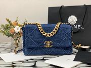 chanel 19 flap Denim bag  - 4