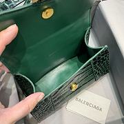 BALENCIAGA HOURGLASS XS TOP HANDLE BAG Green - 4