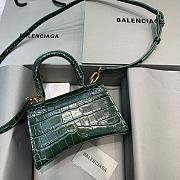 BALENCIAGA HOURGLASS XS TOP HANDLE BAG Green - 2