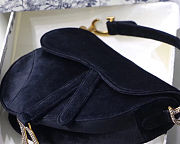 Dior Saddle Suede Black - 4