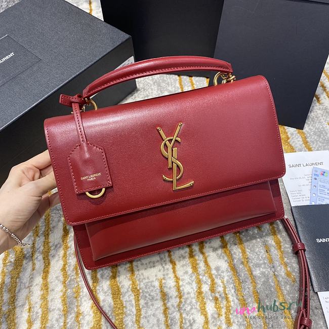 Ysl Sunset Bag in Red - 1