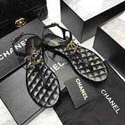 Chanel sandals Black  - 1