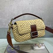 Fendi Baguette Woven straw bag - 5