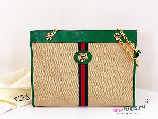 Gucci Rajah Large Tote Green  - 1